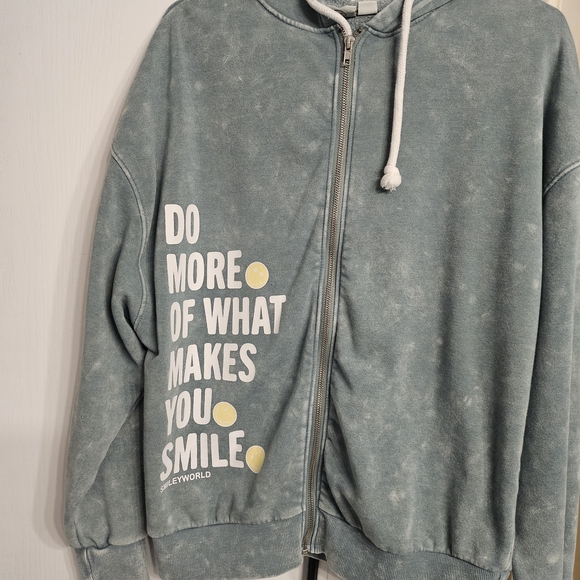 SmileyWorld Jackets & Blazers - Women’s Zip-Up Varsity Jacket with Motivational Print - Sage